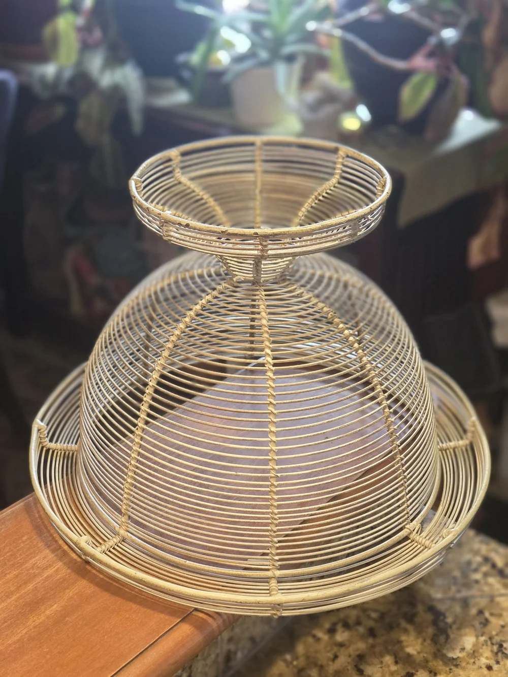 Vintage/Antique French Hand-made Wirework Pedestal 
